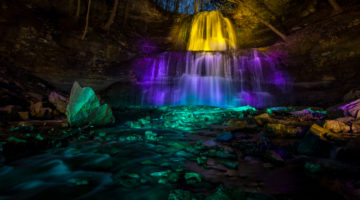 Sherman Falls – One Brave Night Illumination