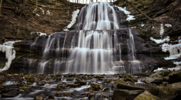 Family Day Illumination At Sherman Falls