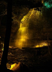 Tiffany Falls Test illumination