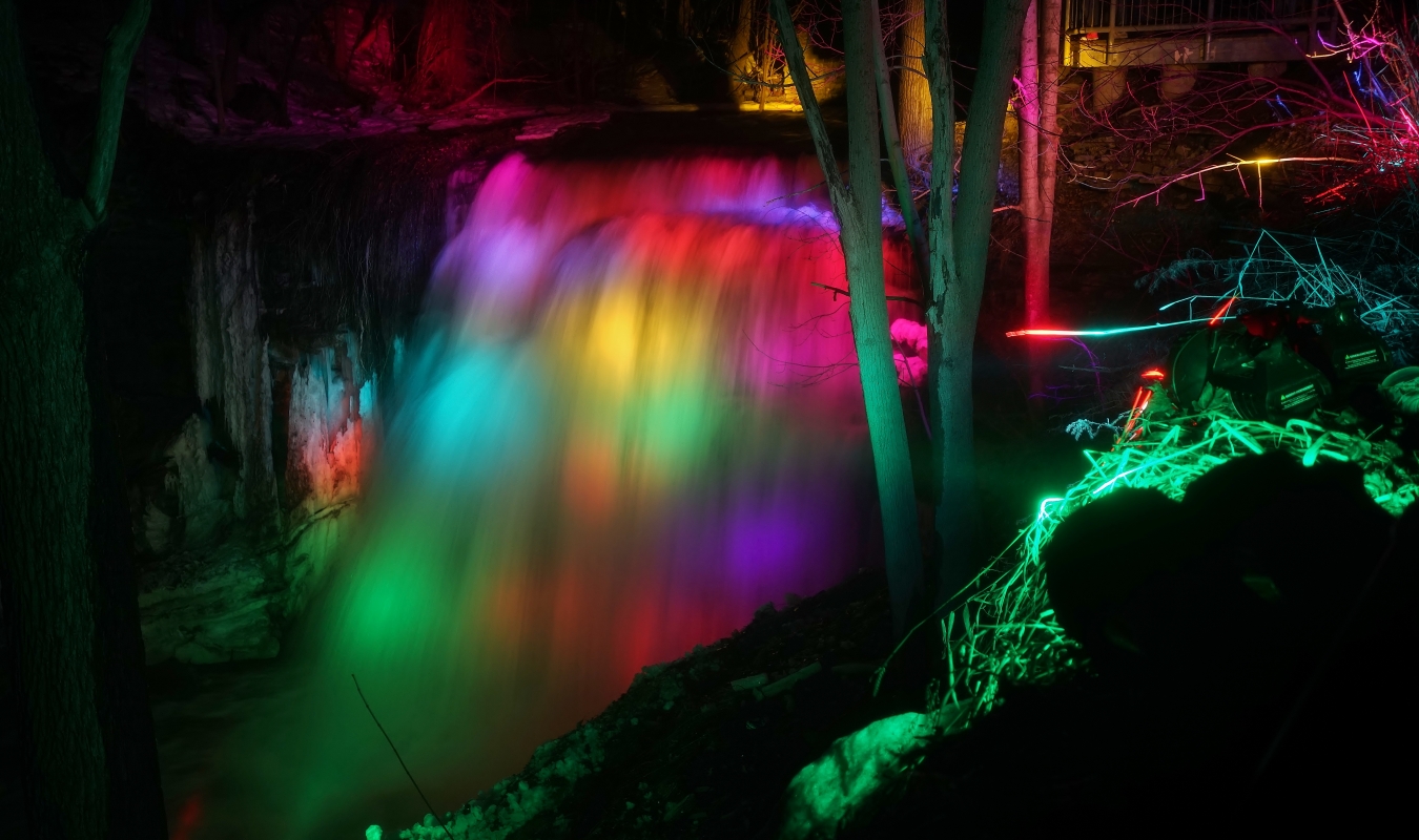 waterfall illumination