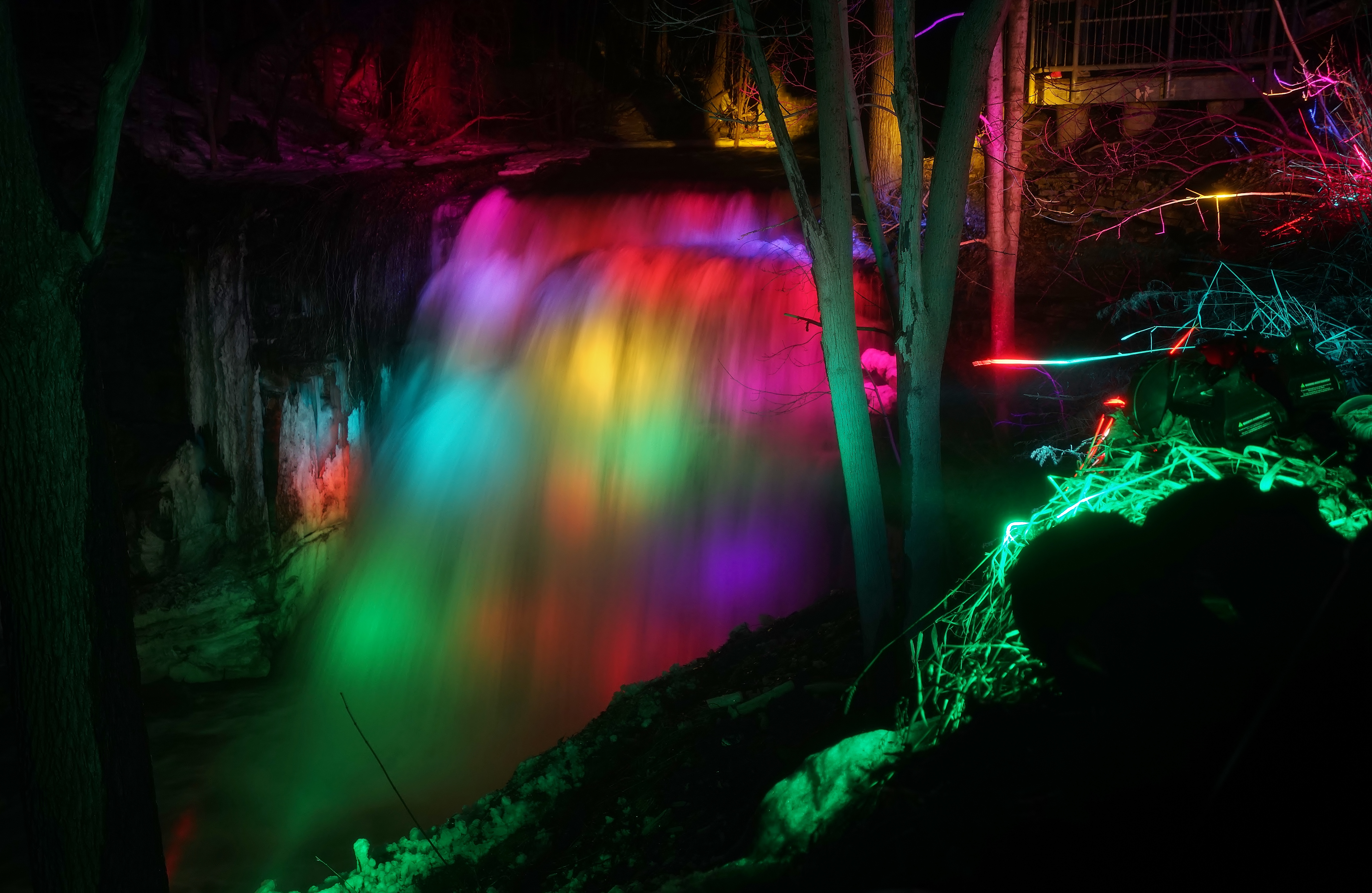 waterfall illumination